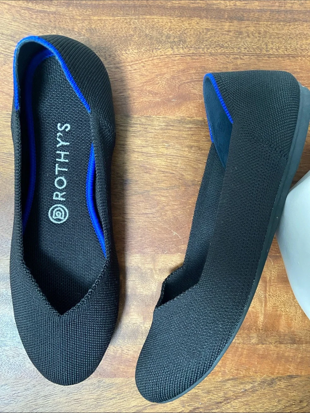 Rothy's Black Knit Round Toe Flats Ballet